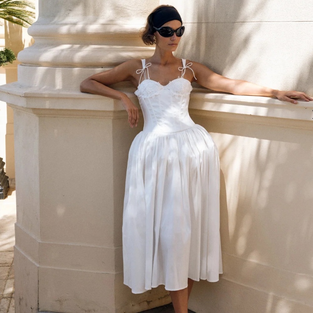 For Love & Lemons Antoinette Taffeta Gown